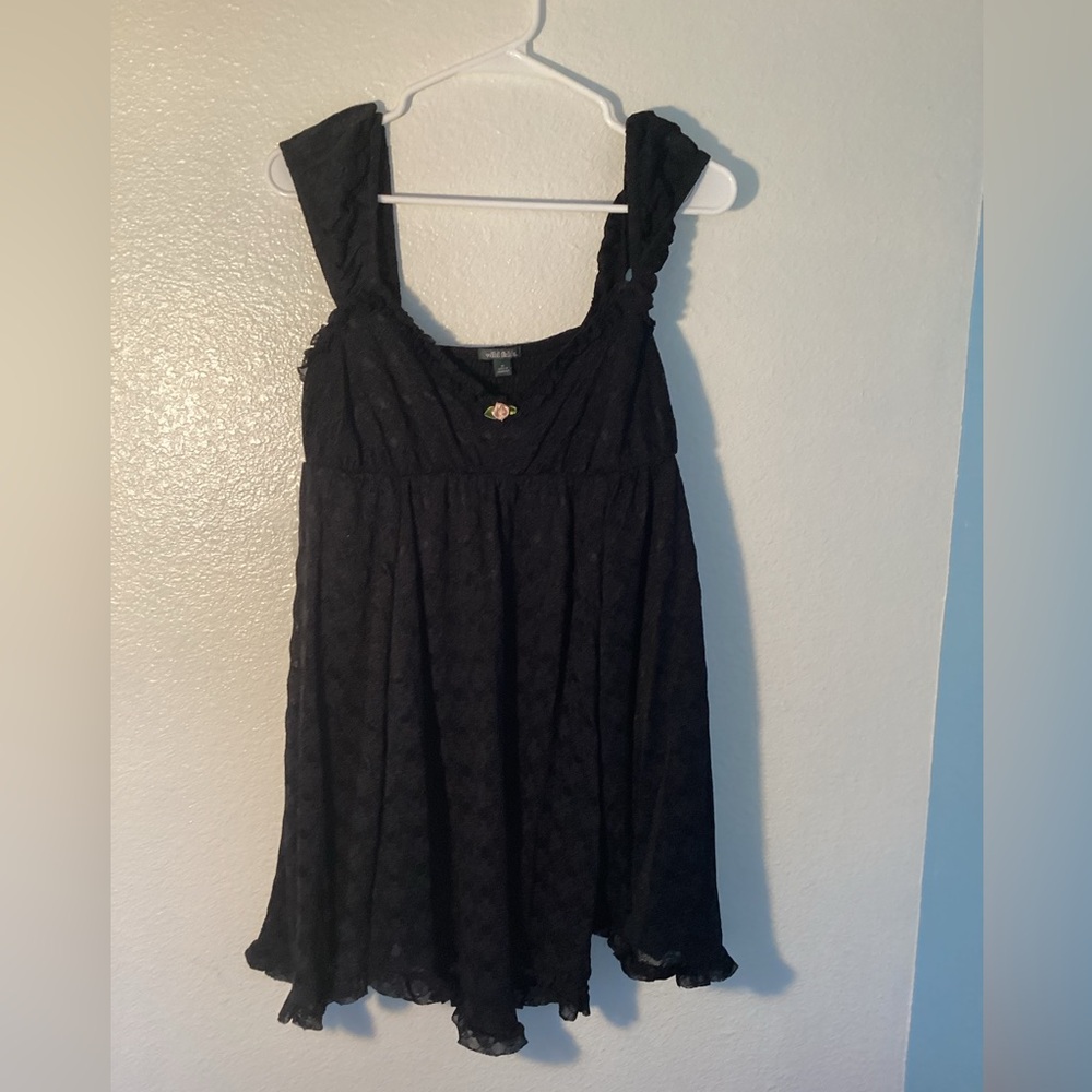 Cute coquette black dress M